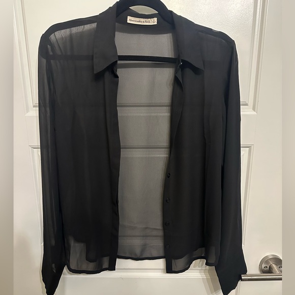 Abercrombie Sheer Button Up - Picture 1 of 3